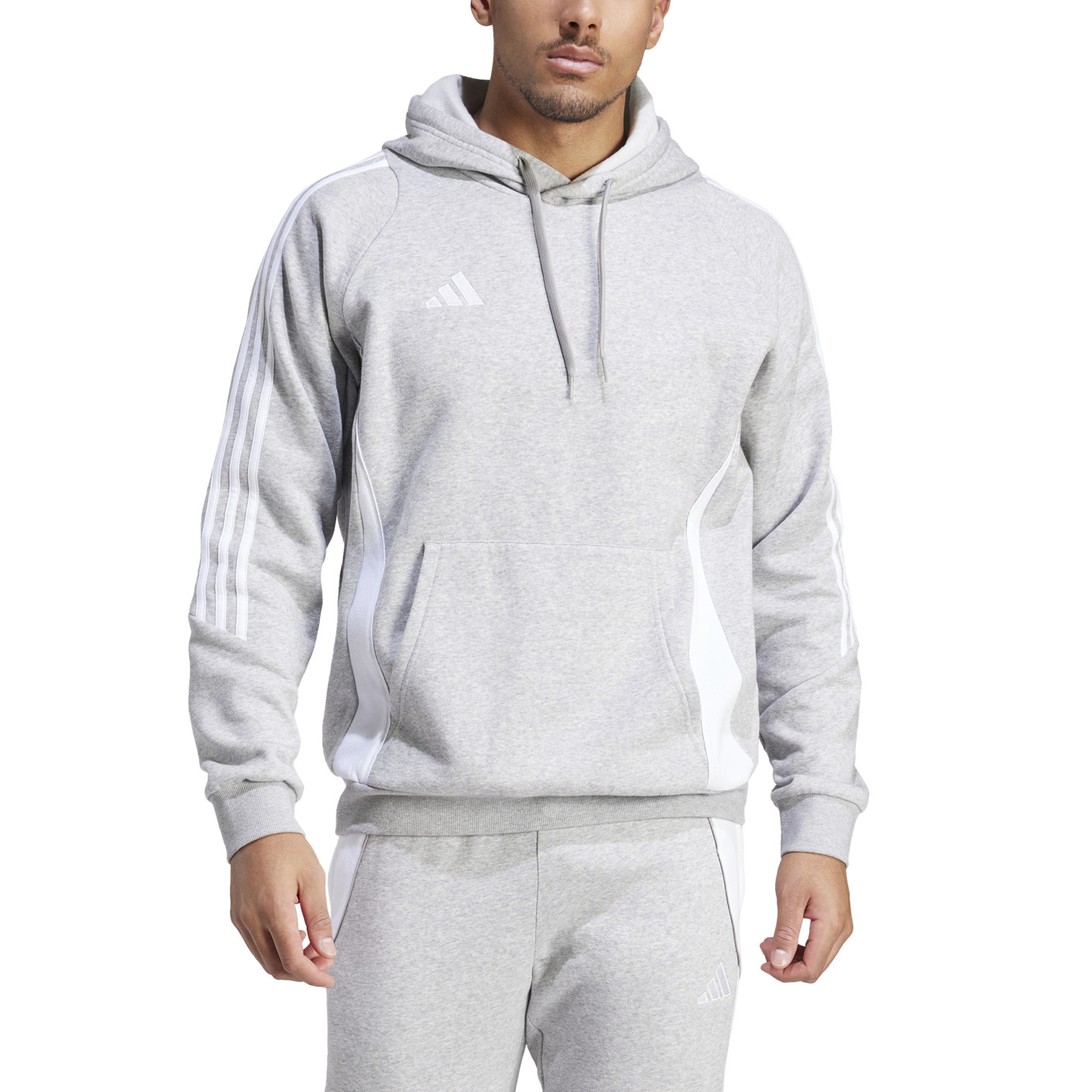 adidas Tiro 24 Sweat Trainingspak Grijs Wit