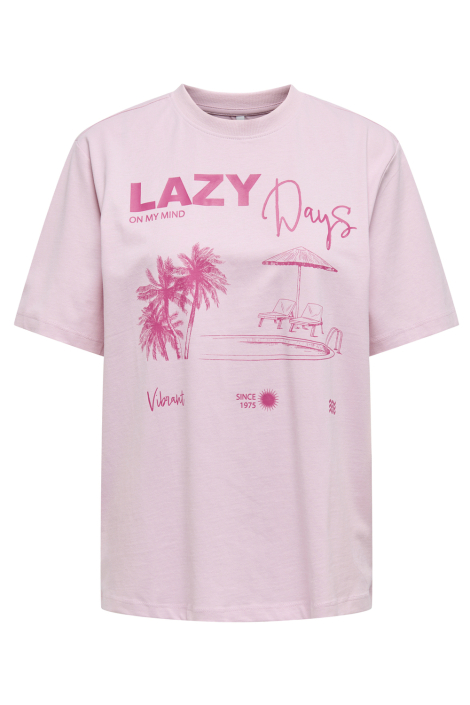 Only roze dames t-shirt