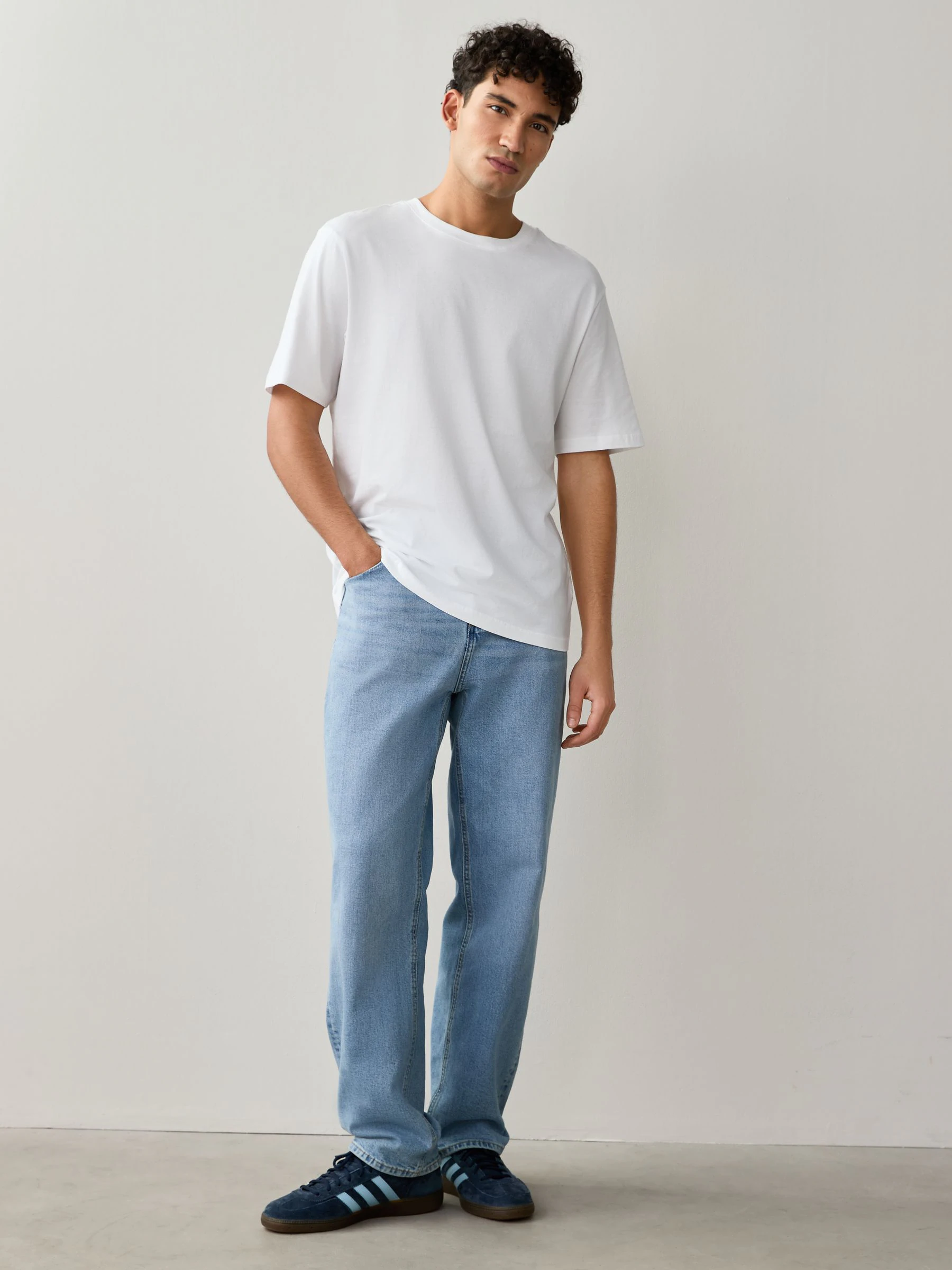 Wit - Normale Pasvorm - Essential katoenen T-shirts verpakking van 6