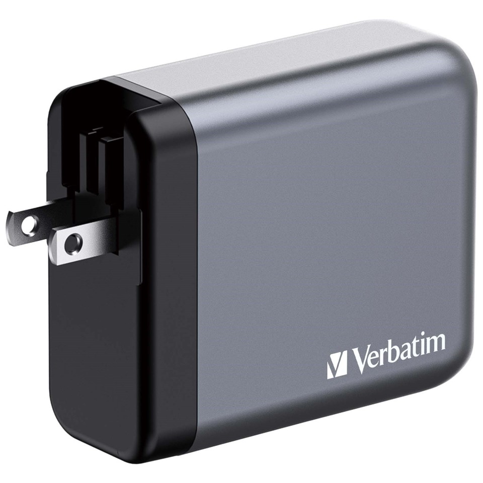 Verbatim - GNC-140 GaN oplader 4 port 140W USB-A/USB-C