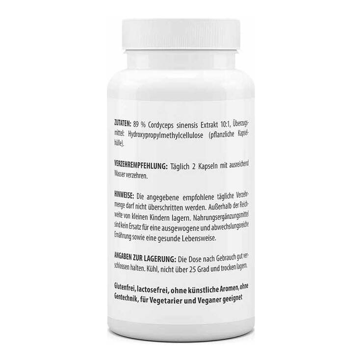 Cordyceps Extrakt 500 mg Kapseln, 100 St