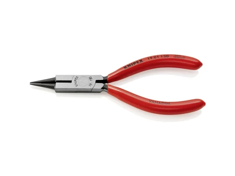 Knipex 19 01 130, Cirkeltænger, 2 mm, Stødbestandig, Dielektrisk, Krom-vanadium-stål, Plast, Rød