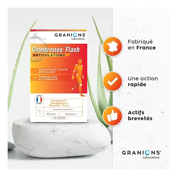 Granions Chondrostéo Flash 40 cápsulas
