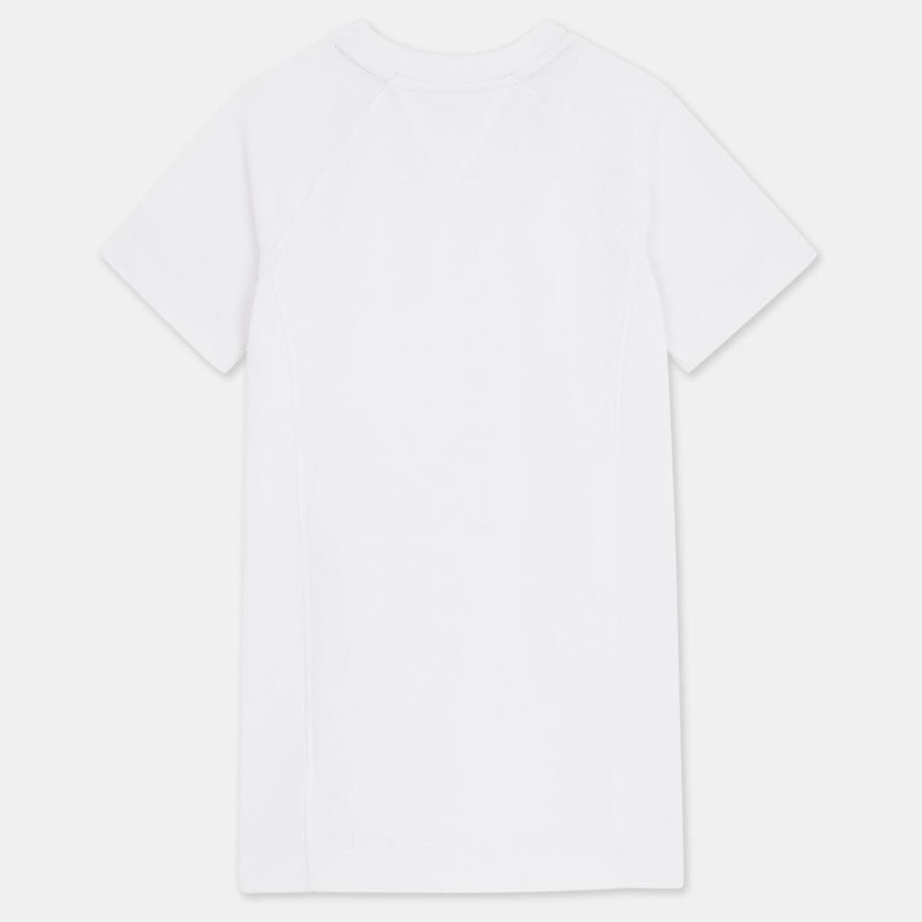 Tommy Hilfiger Robe sweat en Coton biologique mélangé blanche