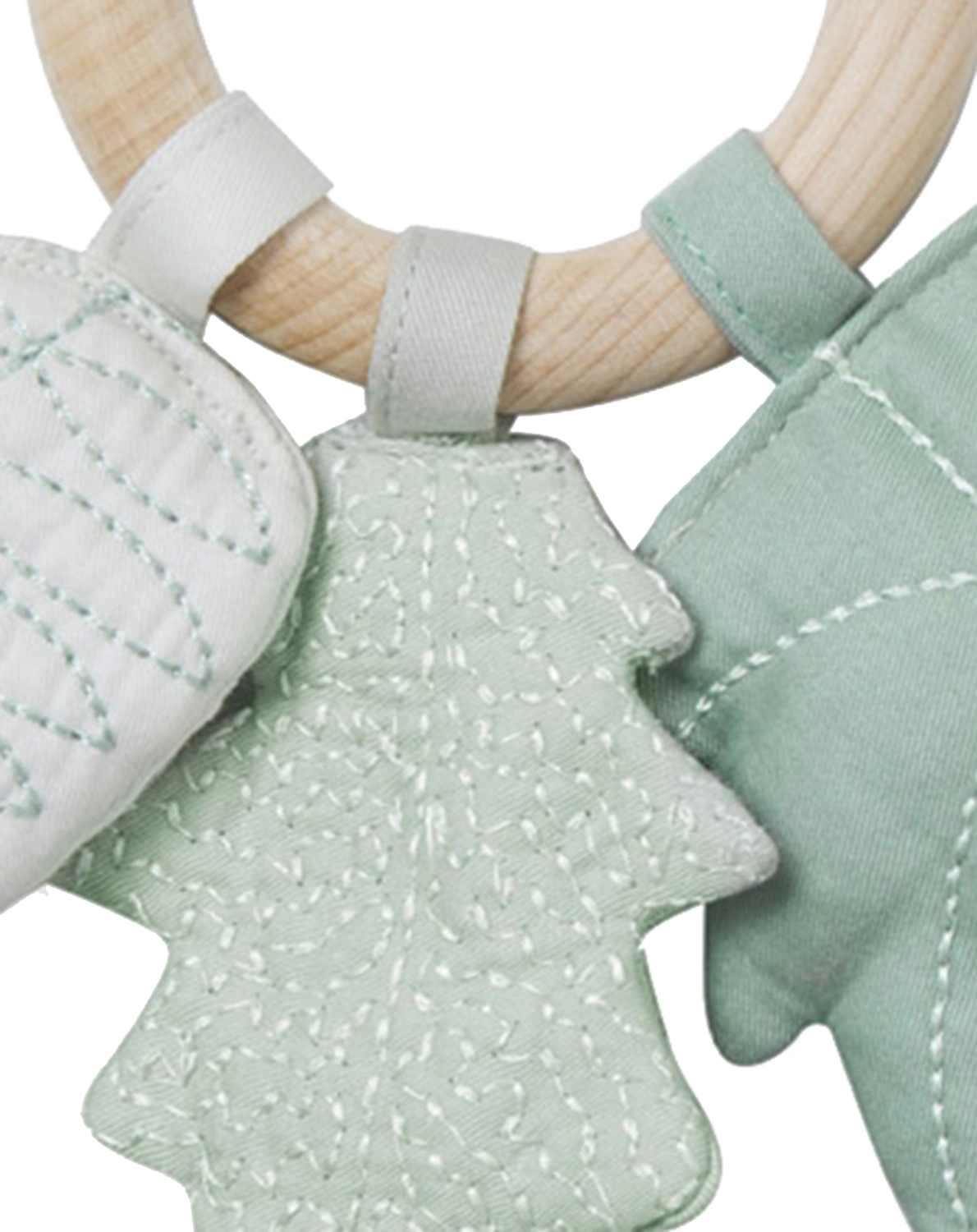 Rassel BLÄTTER-MIX in in dusty green