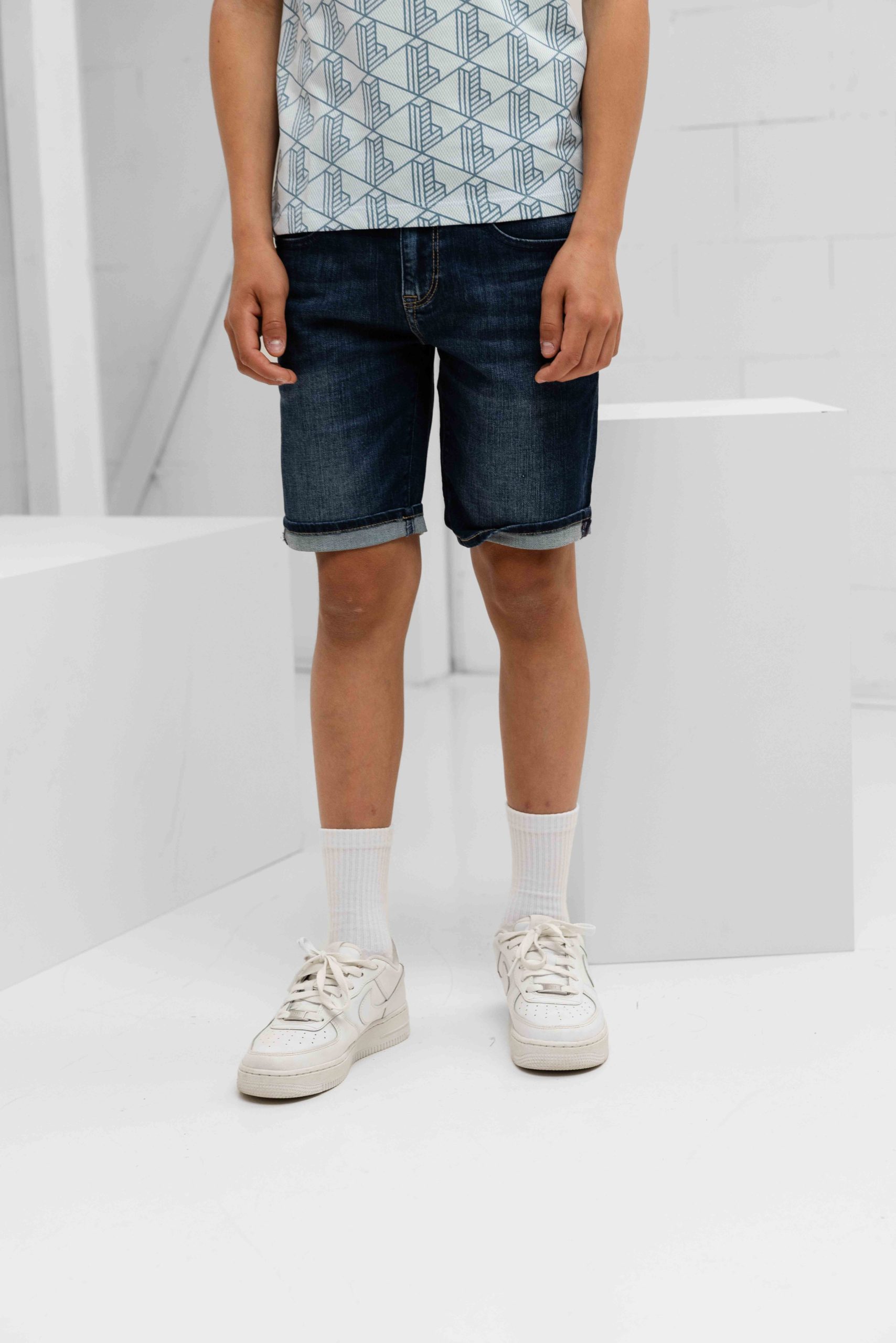 Vingino Charlie Icon Korte Broek Kids Donkerblauw