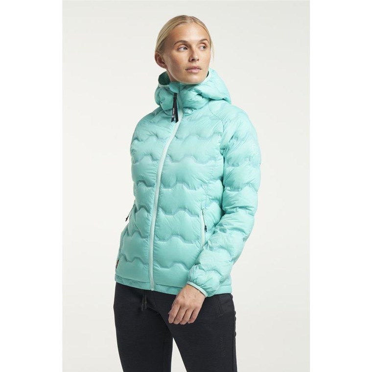 Tenson Shibui Hood Down Puffer Woman Aquatic Awe