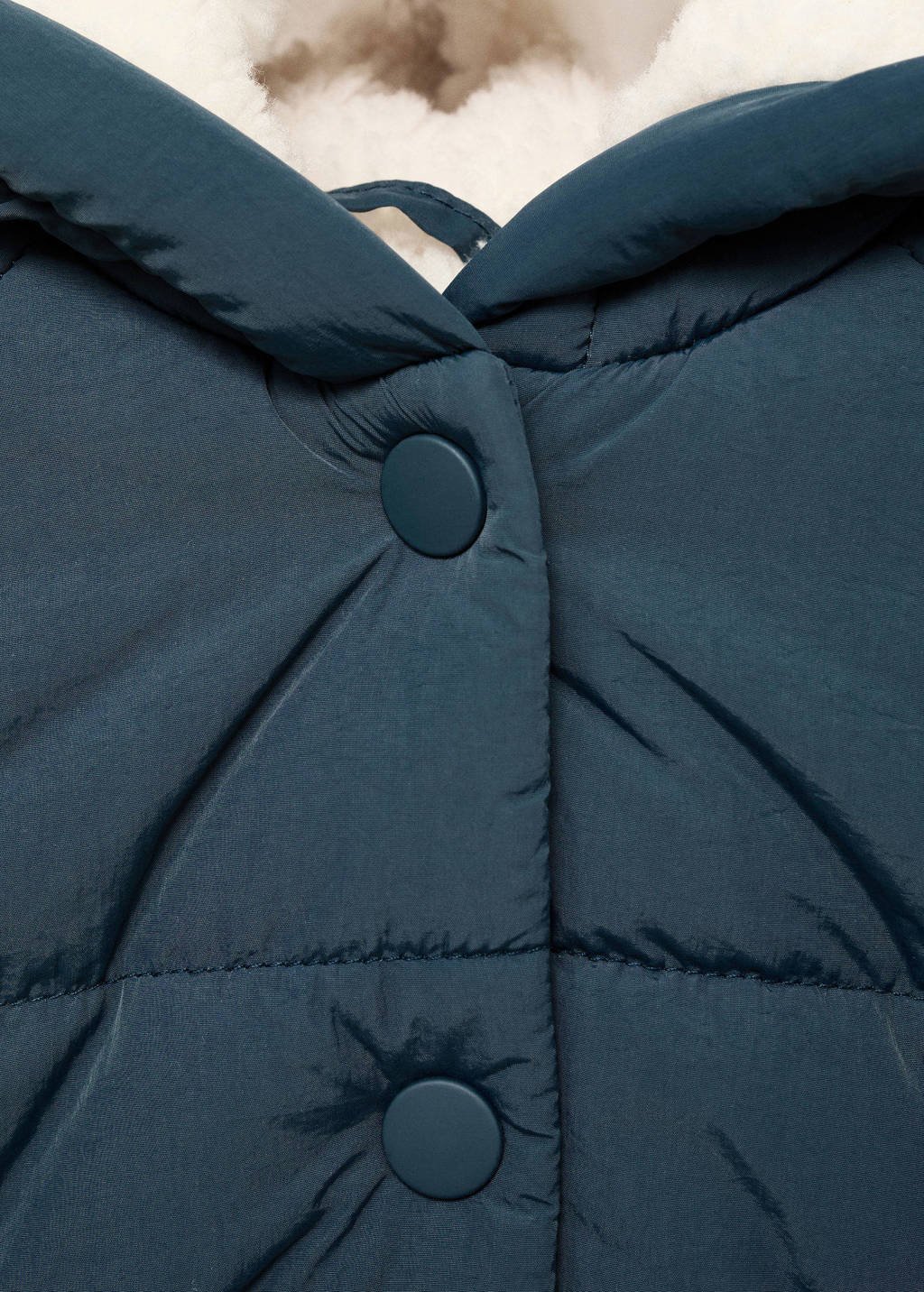 Mango Kids gewatteerde jas donkerblauw