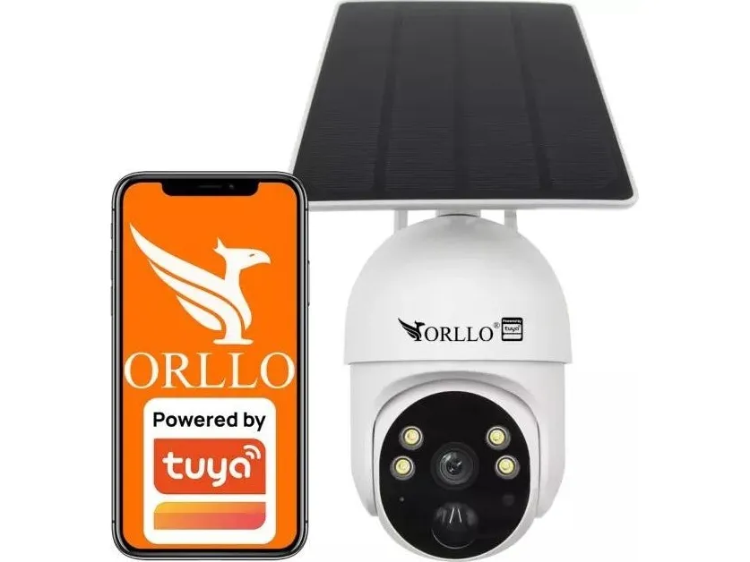 ORLLO IP-kamera Trådløst 4G LTE PTZ-kamera med solpanel Orllo TZ1 PRO