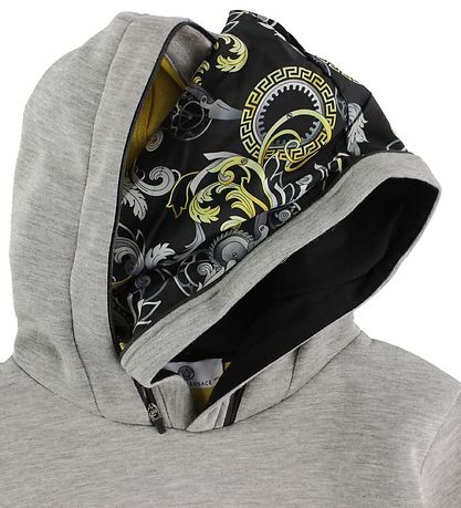 Young Versace H?ttetr?je - Gråmeleret m. Gult M?nster
