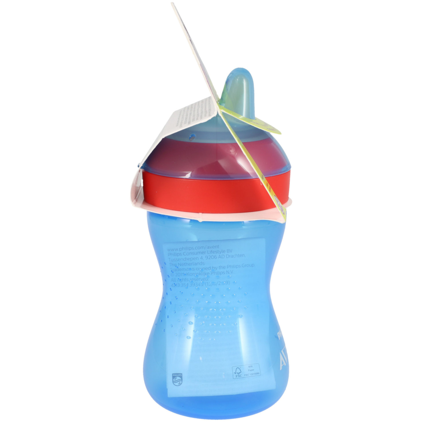 Philips Avent Schnabelbecher mit weichem Trinkschnabel 300ml 9m+ Blau/Rot