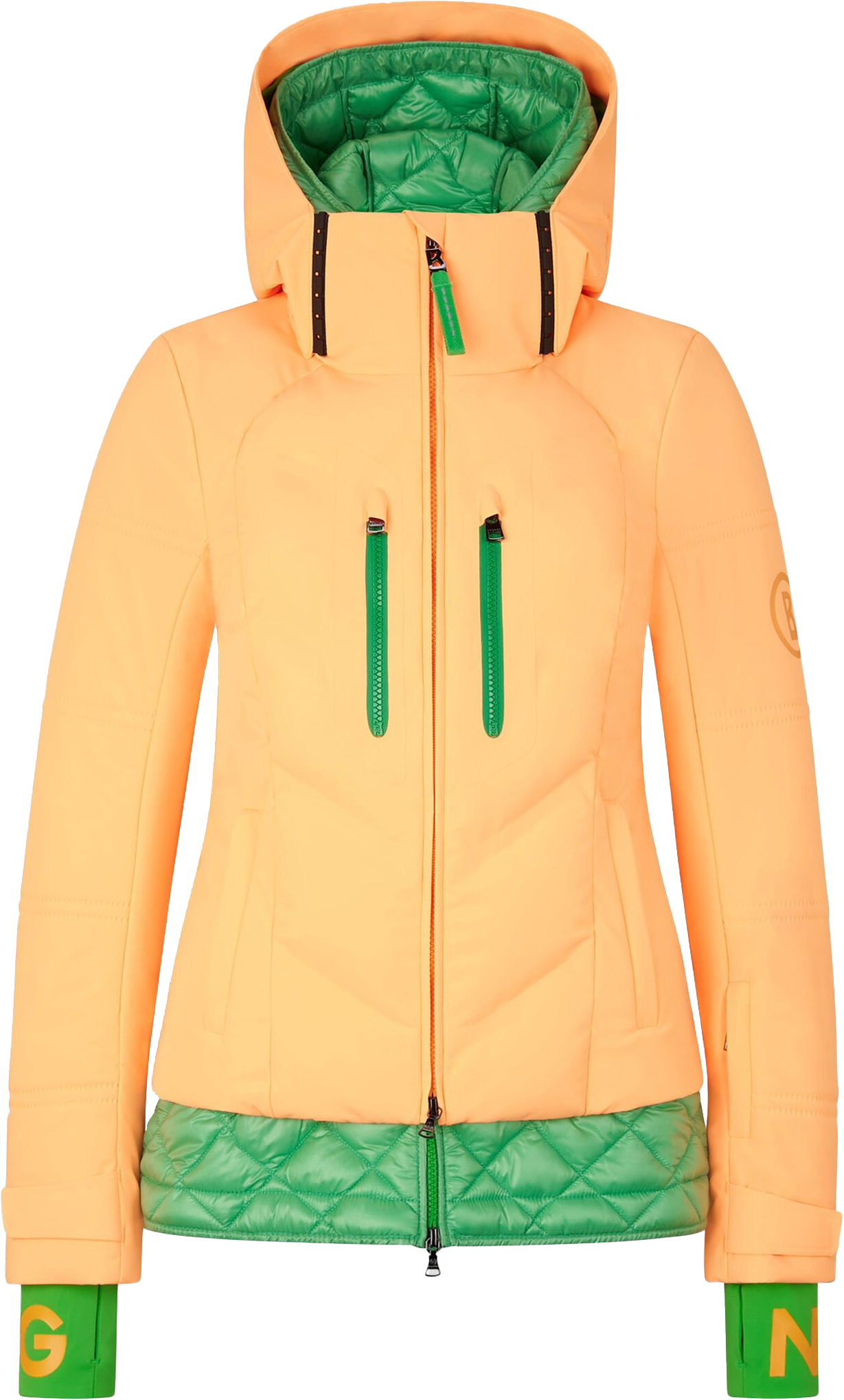Maela Ski Jacket Dame 357/Orange/Green