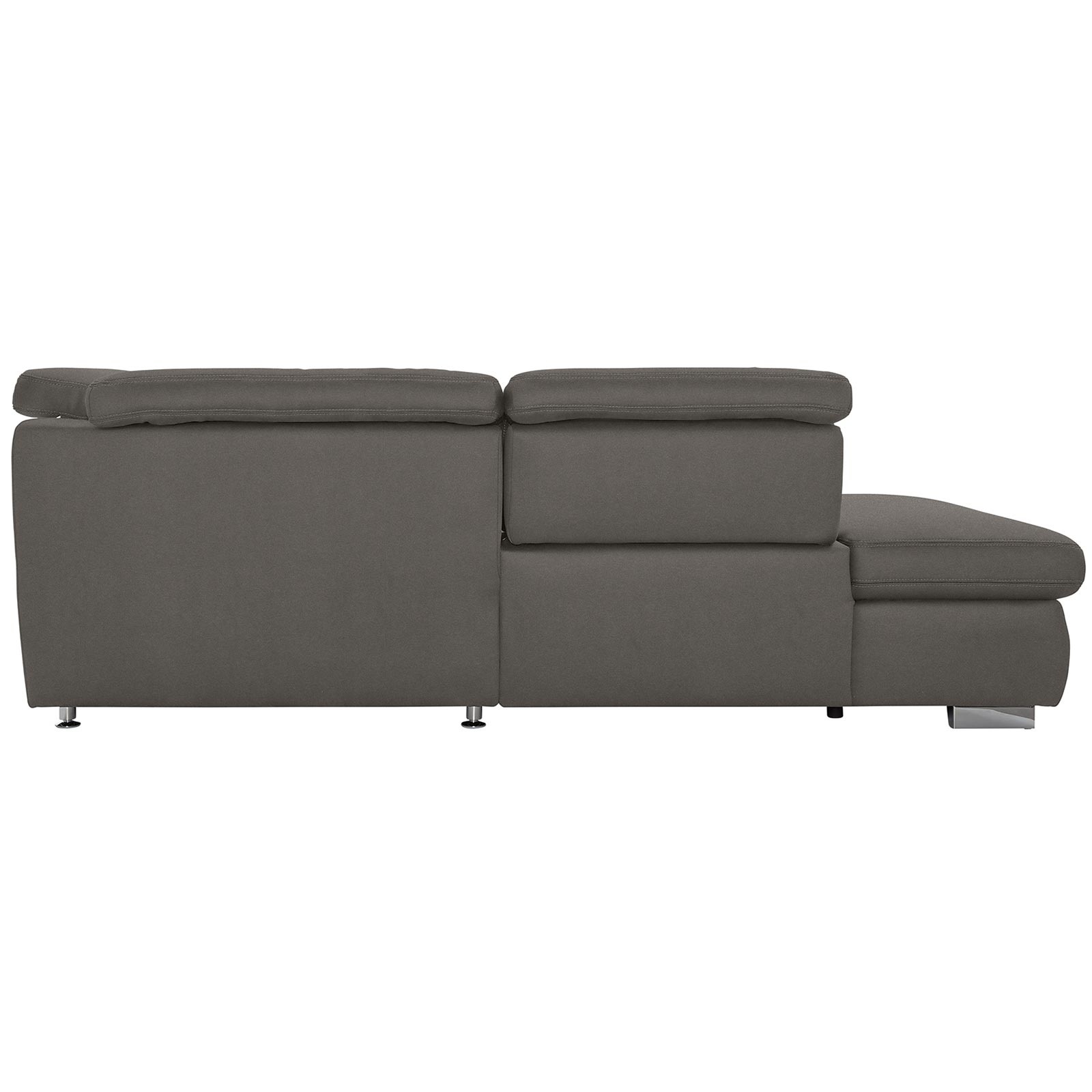 polsterpower Boxspringsofa - Belle grey - Basismodell - Ottomane links