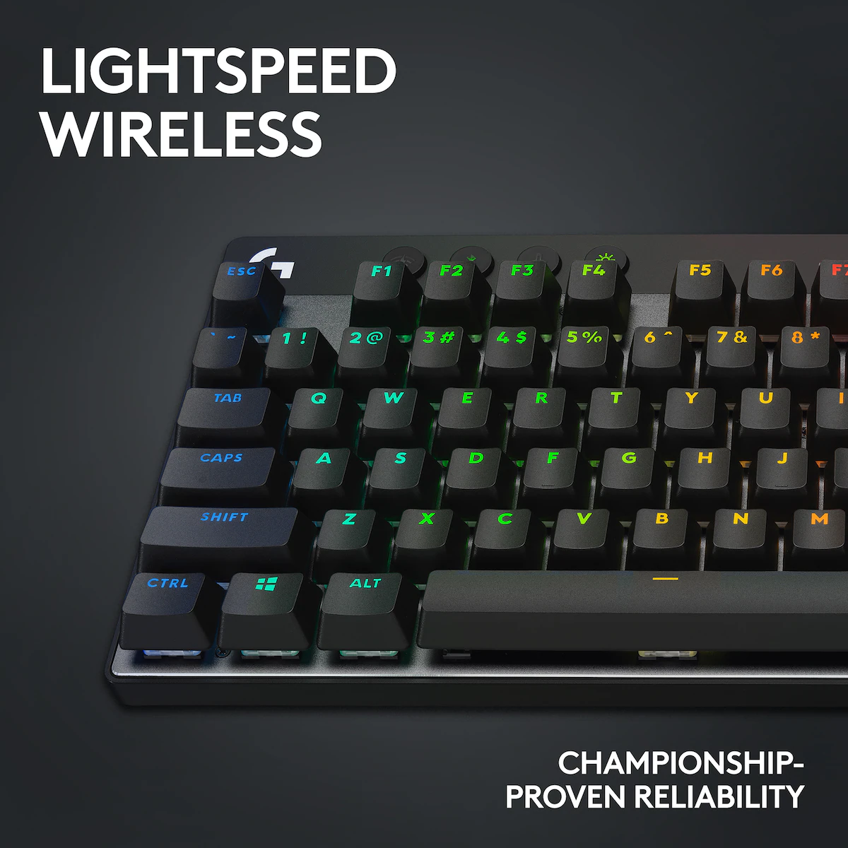 Logitech G PRO X TKL Lightspeed Tactile trådløst gamingtastatur (sort)