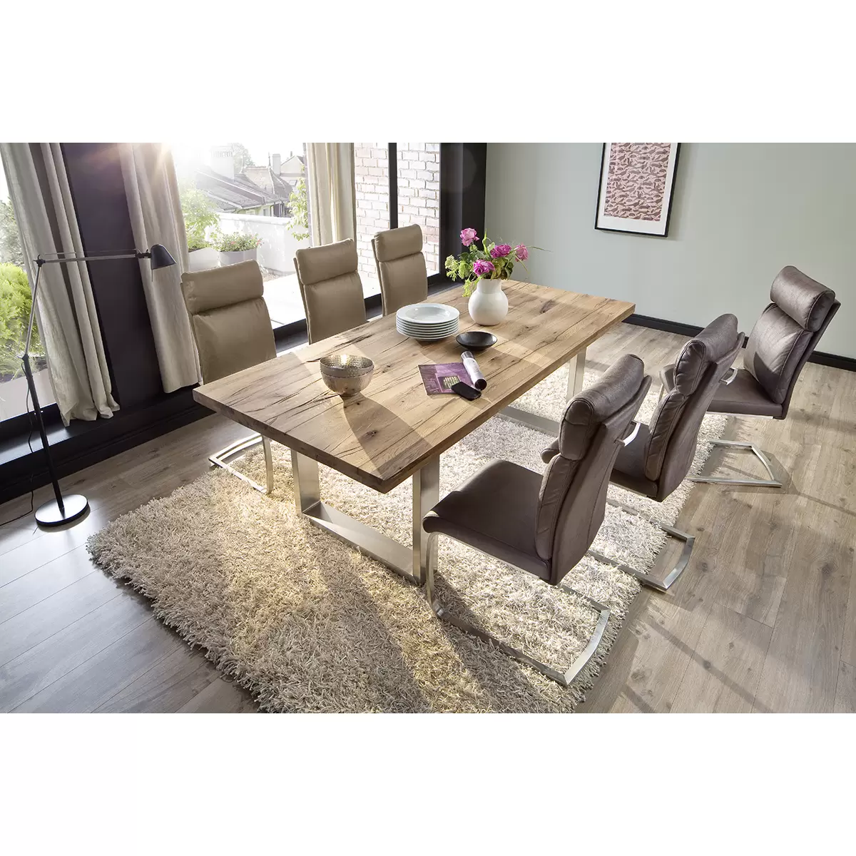 Stuhl Rabea beige,silber