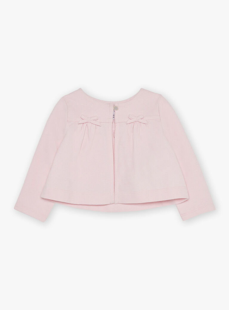 Gilet rose en jersey