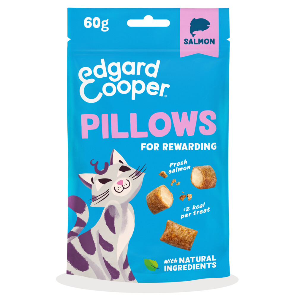 Edgard & Cooper Adult Pillows Kattensnack Zalm60 gr