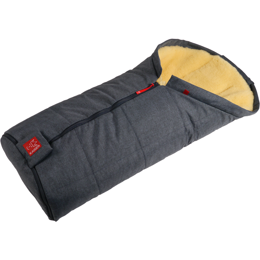 KAISER Lammfell-Fußsack Iglu Aktion navy melange