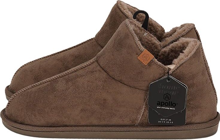 Apollo - Sloffen Heren - Bruin - Suede - 1 Paar Pantoffels