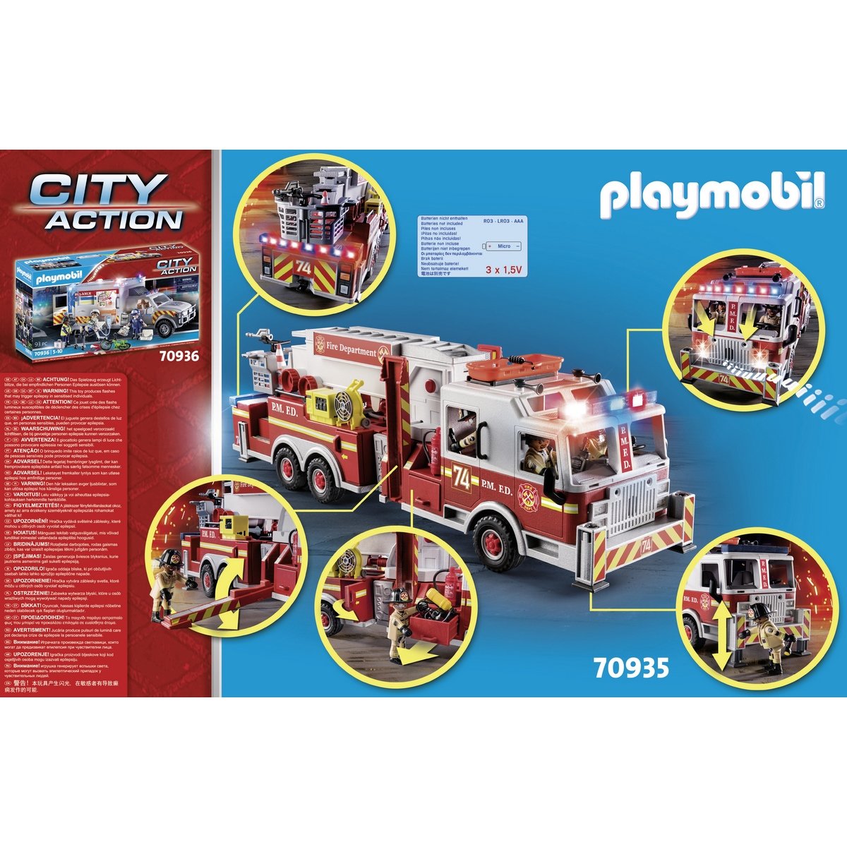 Camion de Pompiers Playmobil City Action 70935