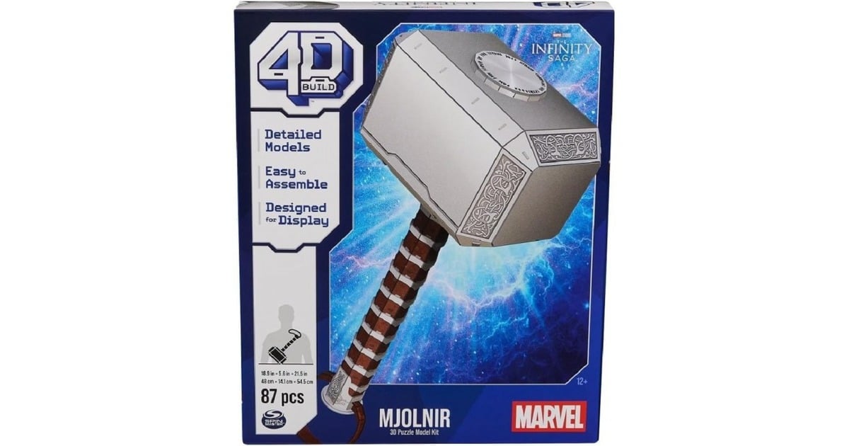 Spin MasterMarvel: 4D Build - Thor Mjolnir Hammer 3D Puzzel