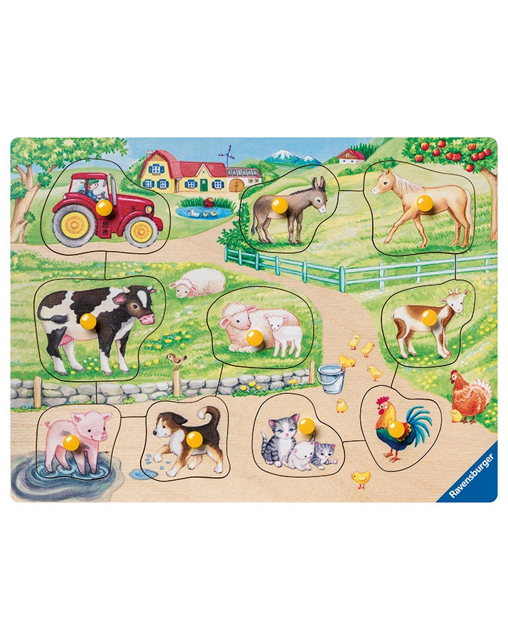 My first wooden puzzle  – Morgens auf dem Bauernhof 10-teilig