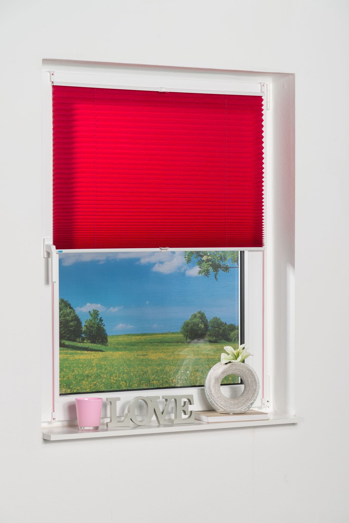 K-HOME Plissee »Klemmfix Pisa« Lichtschutz ohne Bohren verspannt Crushed-Optik