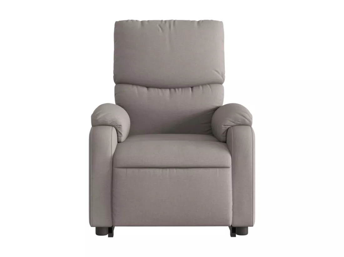 Fauteuil inclinable massant électrique Taupe Tissu