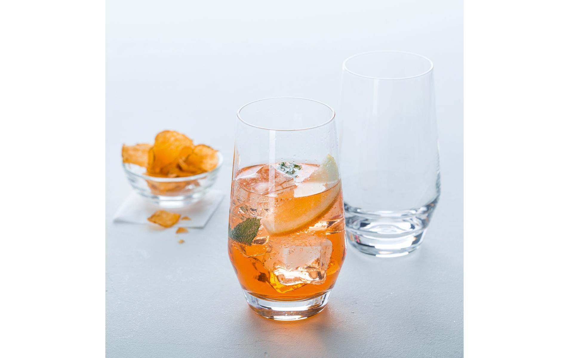 Longdrinkglas Puccini 365 ml, 6 Stück, TransparentGeschwungenes Longdrinkglas, Transparent