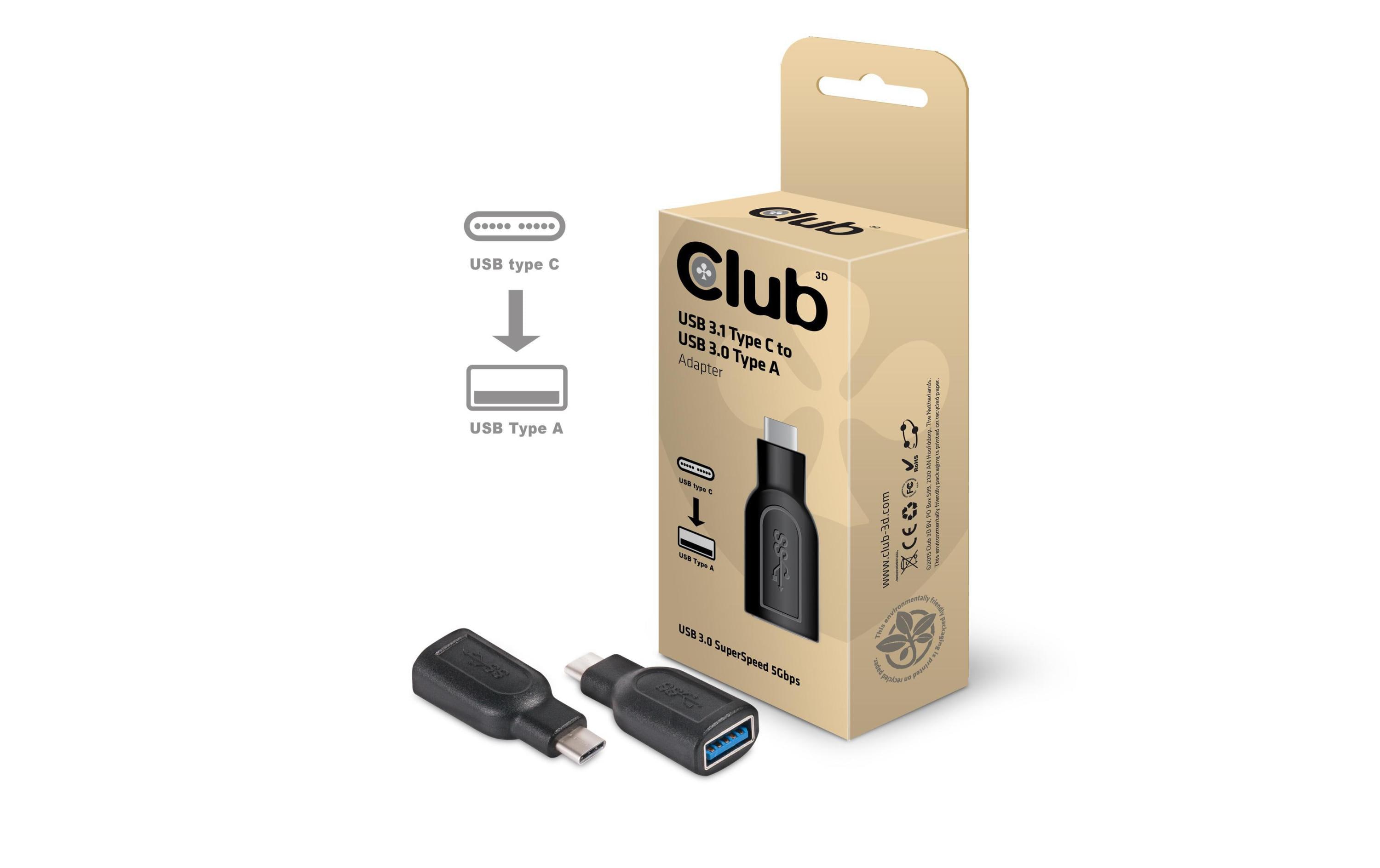 USB 3.0 Adapter CAA-1521 USB-C Stecker - USB-A BuchseUSB 3.1 Type C auf USB 3.0 Type A Adapter
