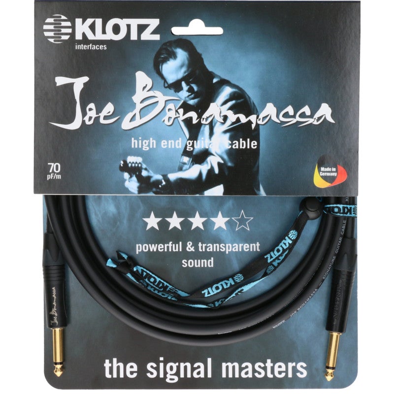 Klotz JBNPP030 Joe Bonamassa gitaarkabel 3 meter recht - recht