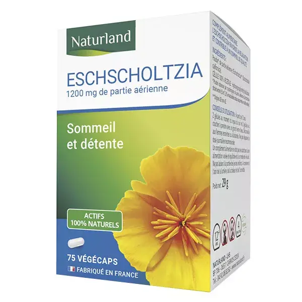 Naturland Eschscholtzia 75 cápsulas vegetais