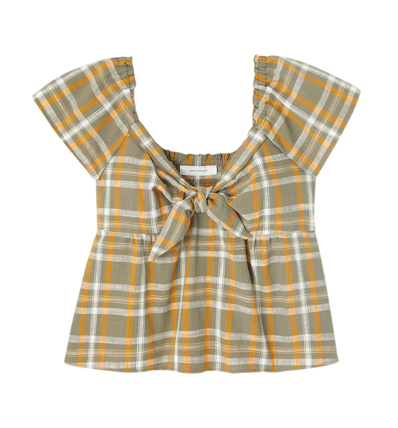 Blouse à carreaux Femme - Carreaux kaki