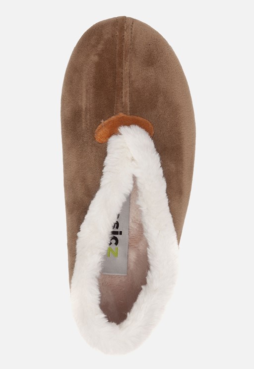 Basicz Pantoffels taupe Textiel
