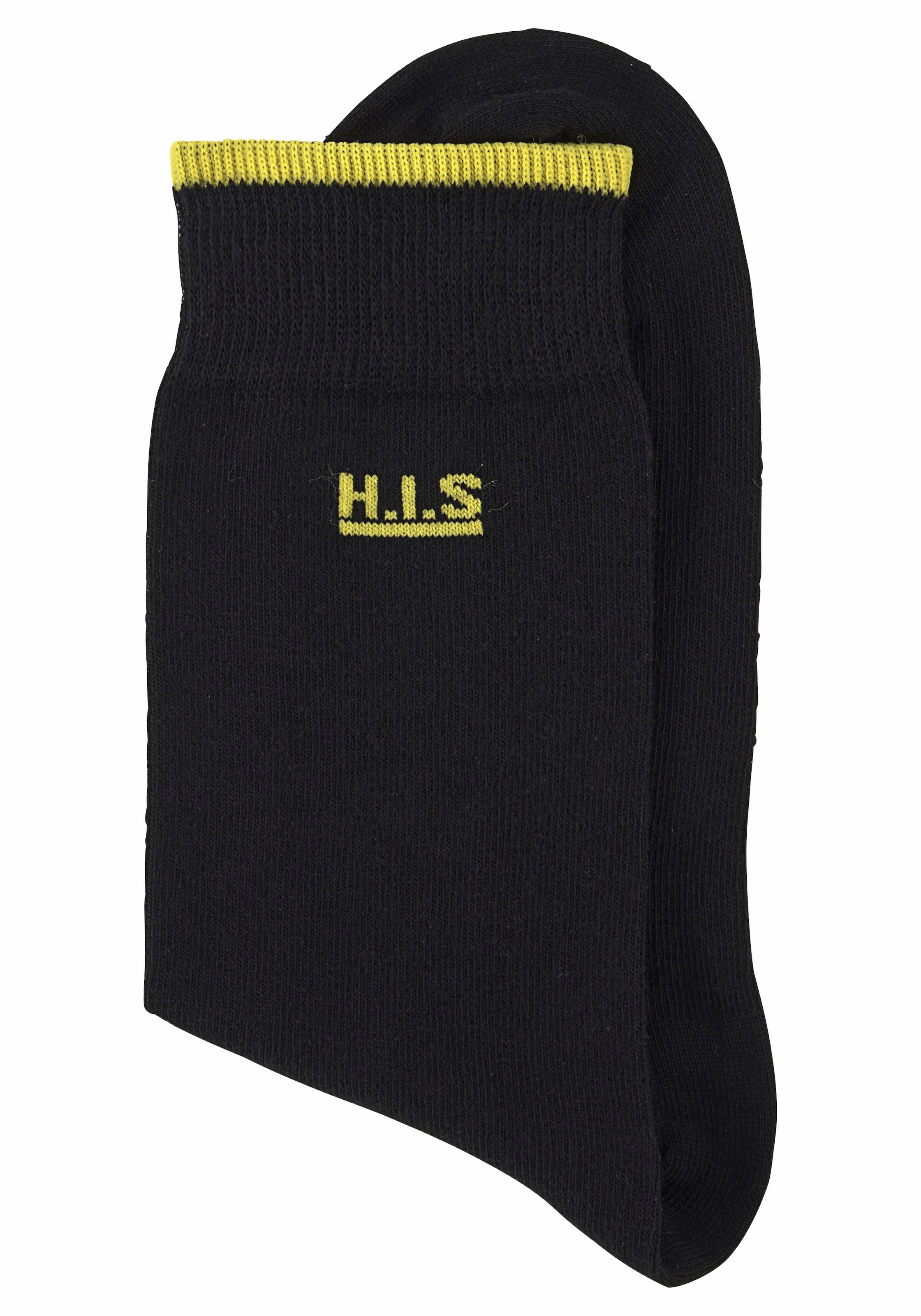 H.I.S Socken Packung, 7 Stk. tlg. mit farbigen Bündchen