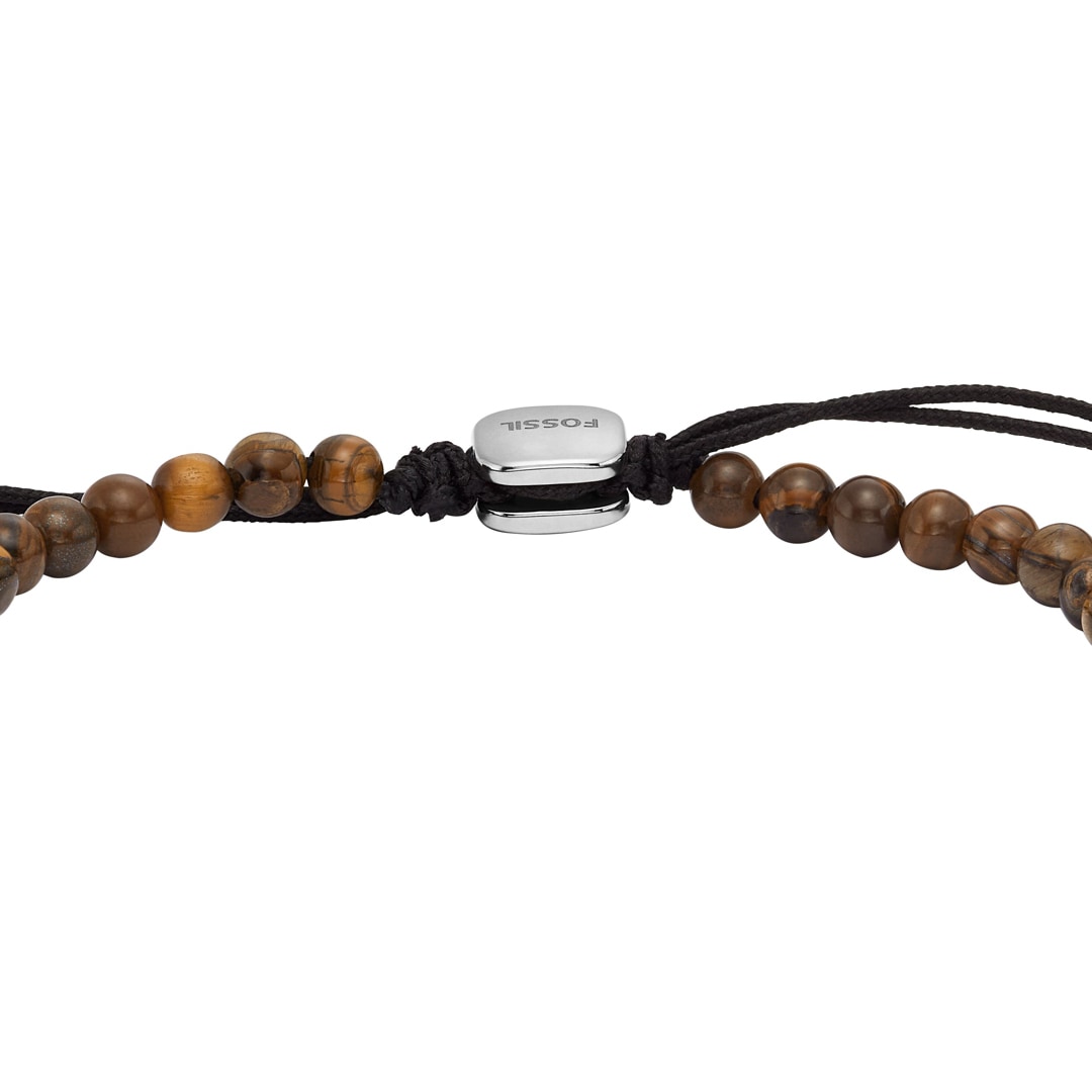 Fossil Armband Beads Braun