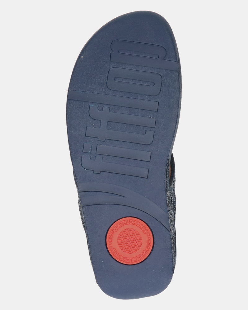 Fitflop Lulu Glitter Slippers  - blauw