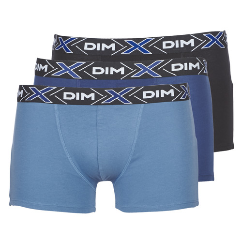 DIM - X-TEMP BOXER x3 - Bleu / Marine / Noir