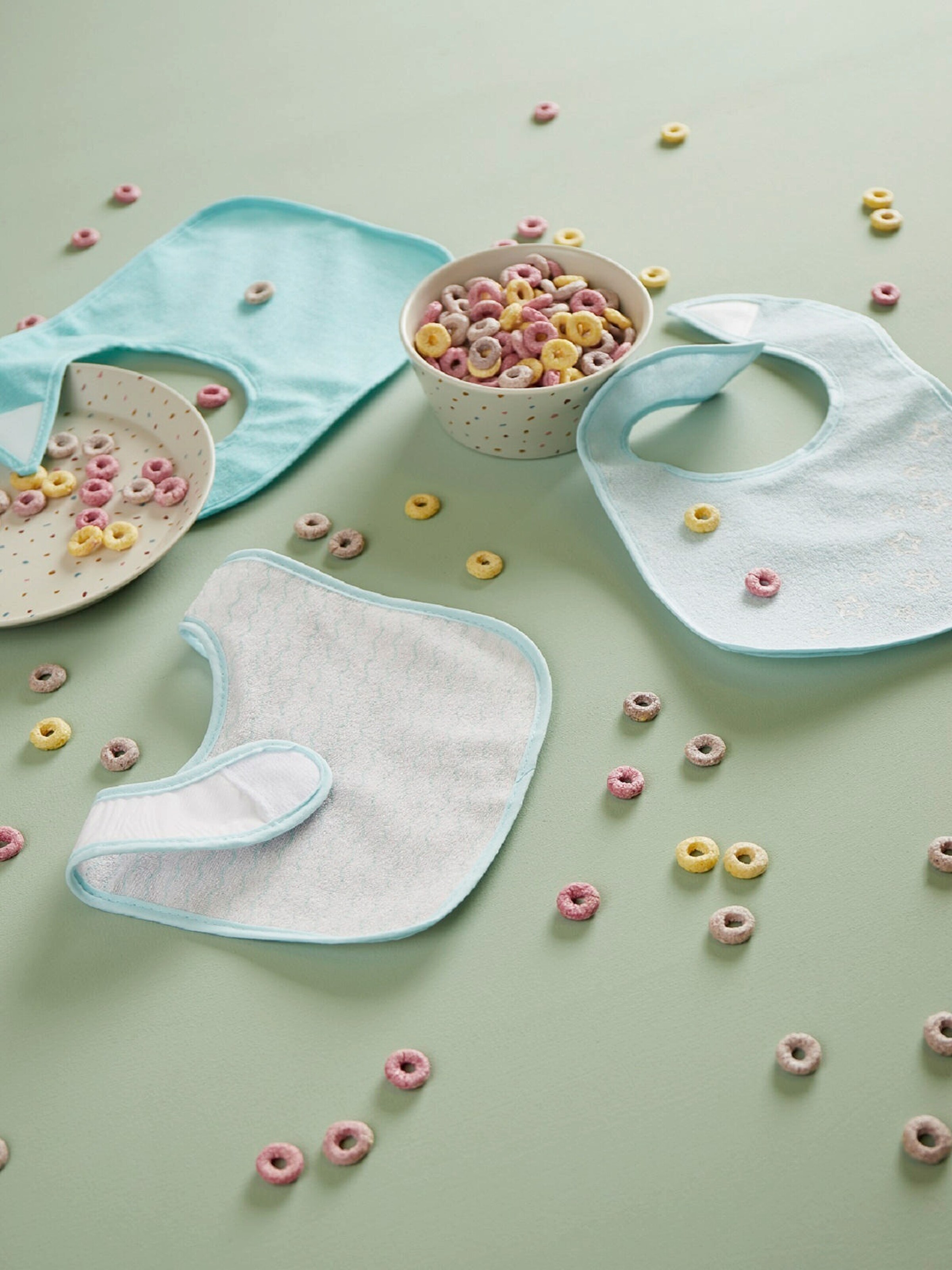 Bieco Lätzchen 5er Pack Türkis