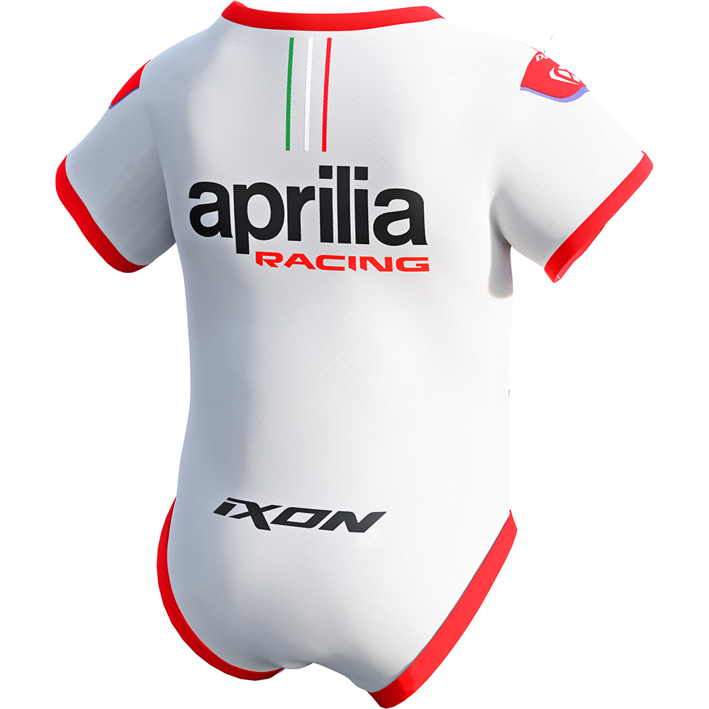 Ixon - Body bébé Aprilia 23 Blanc / Rouge fluo