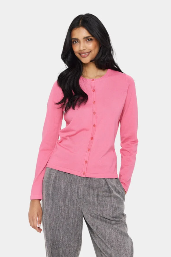 Saint Tropez A8661, MilaSZ R-Neck Cardigan Chateau rose