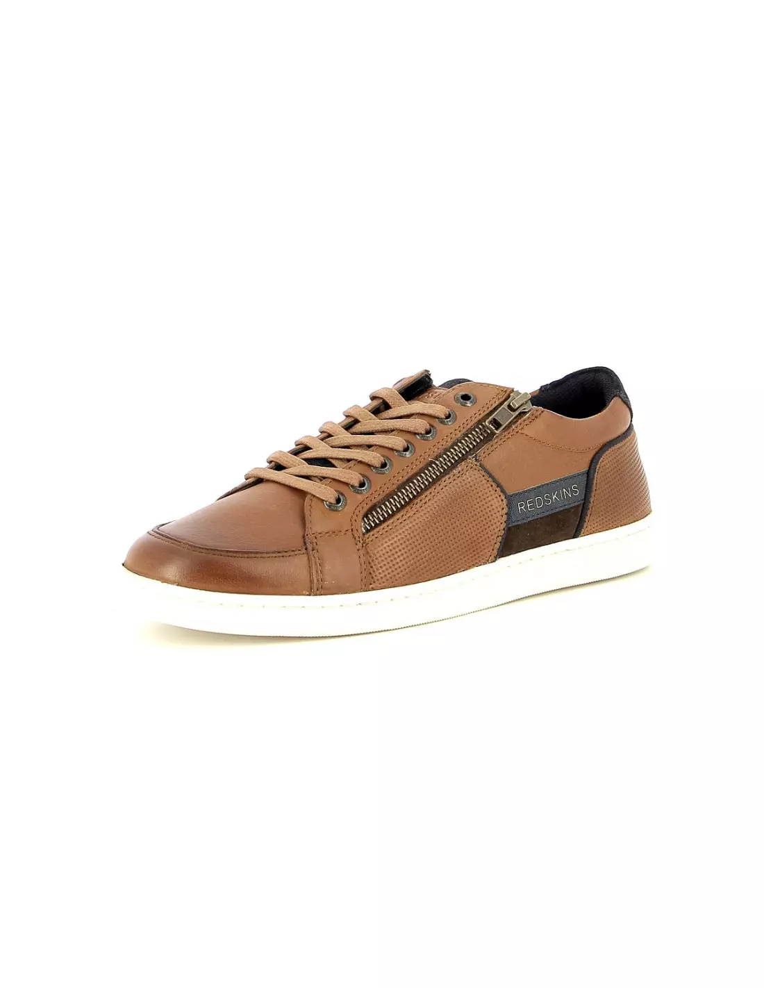 REDSKINS DISTRAIT - Baskets Cognacmarron