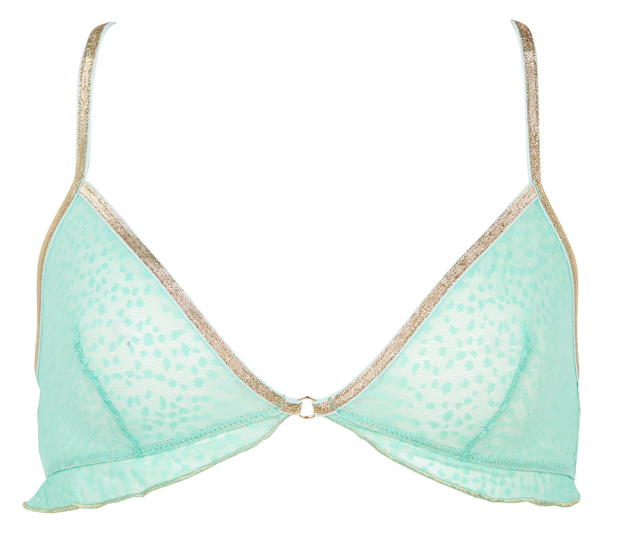 ANNA - Brassière bretelles croisées en dentelle | Vert
