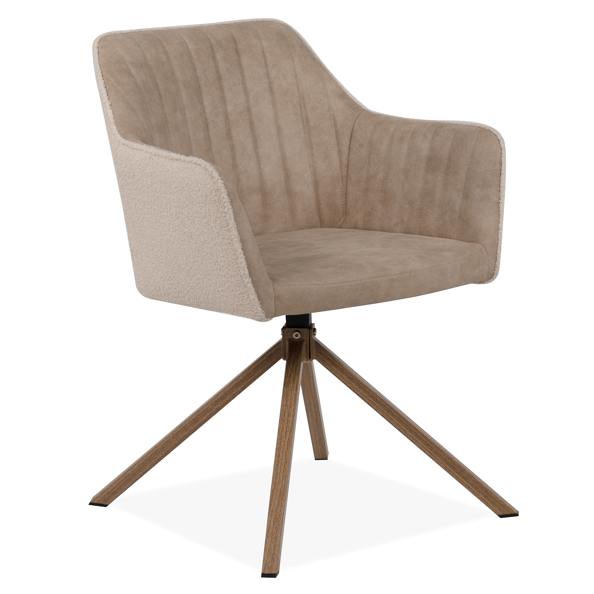Stuhl RAY - beige - drehbar