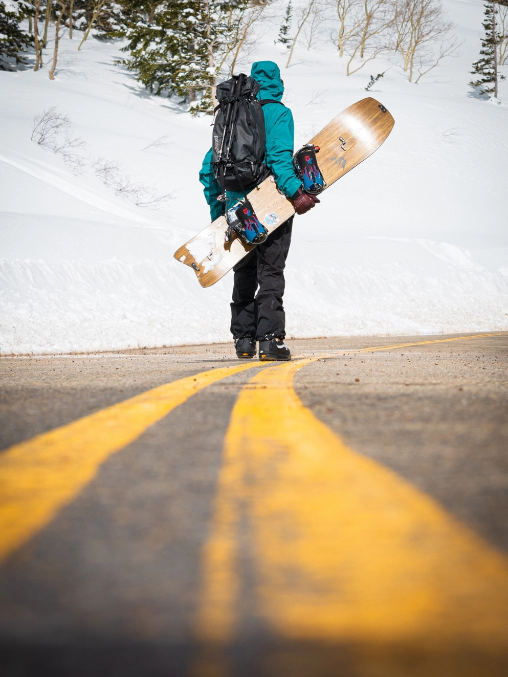UNION Forrest Shearer 2024 Splitboard Bindings blue flames