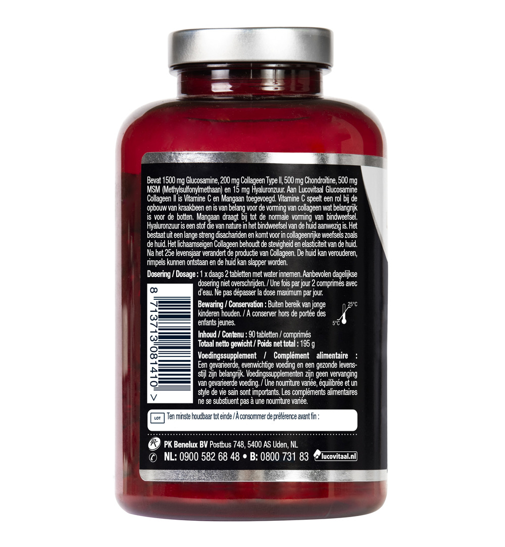 Lucovitaal Glucosamine Collageen Type 2 (90 tabletten)