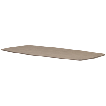 WOOOD tafelblad Tablo Deens ovaal camel 24 mm 220x100 cm