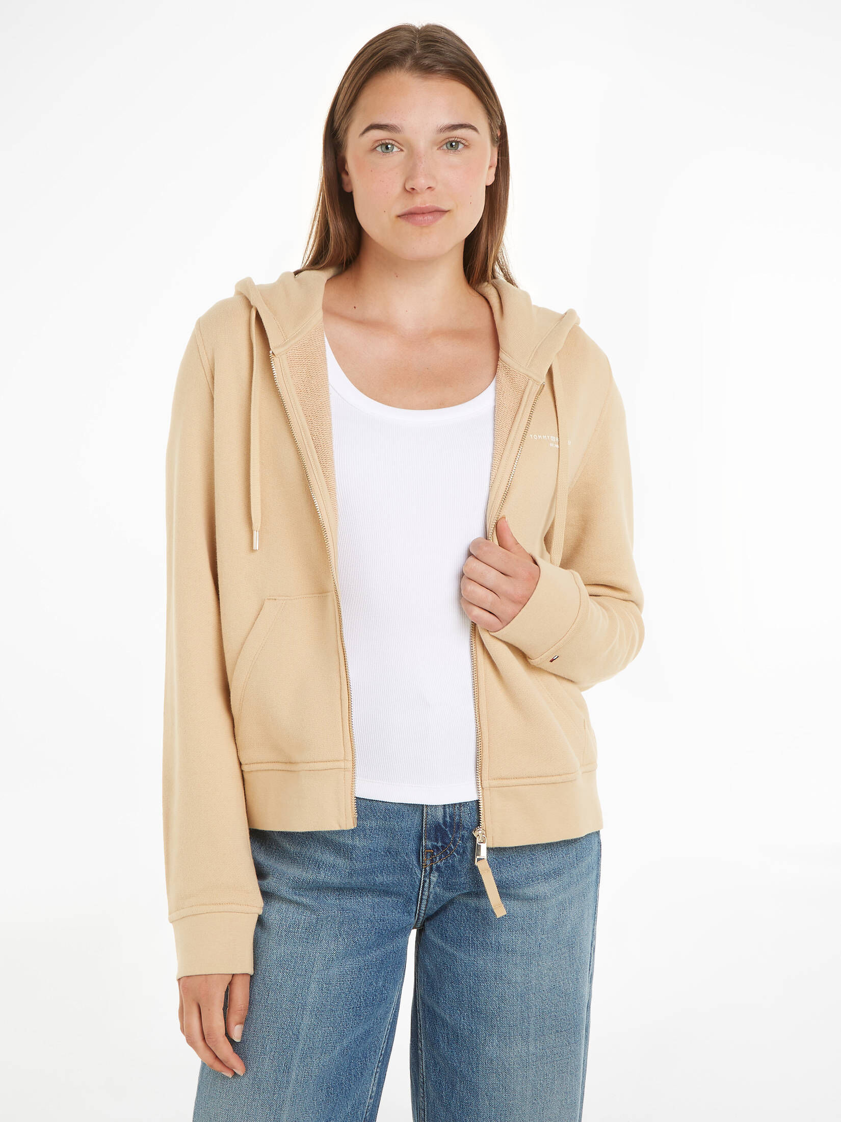 Tommy Hilfiger| Damen Sweatjacke 1985 mit Kapuze