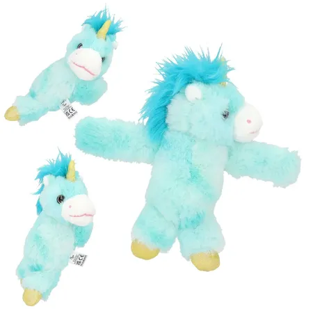Depesche Ylvi & the Minimoomis Klipp Klapp Armband Plüsch Einhorn, 1 Stück, 3-Fach sortiert
