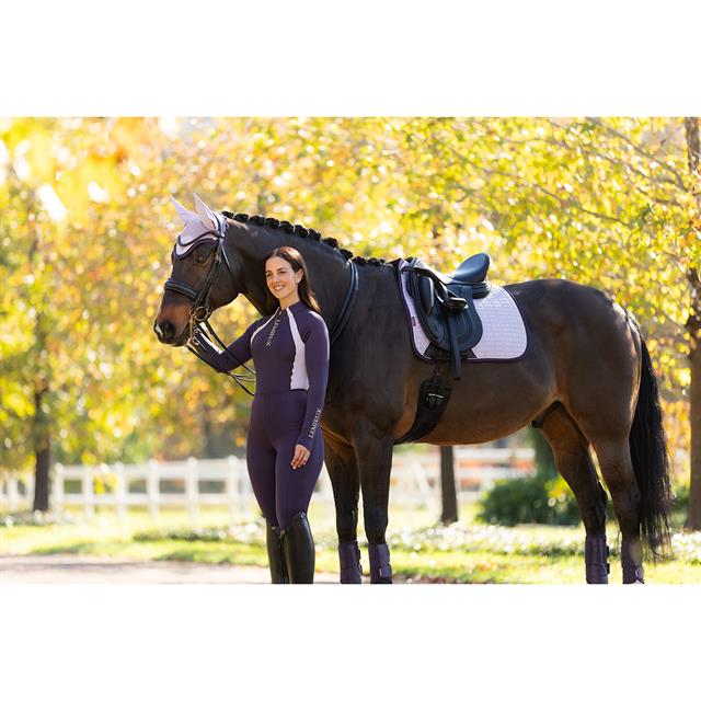 Zadeldek LeMieux Suède Dressage Square Lichtpaars